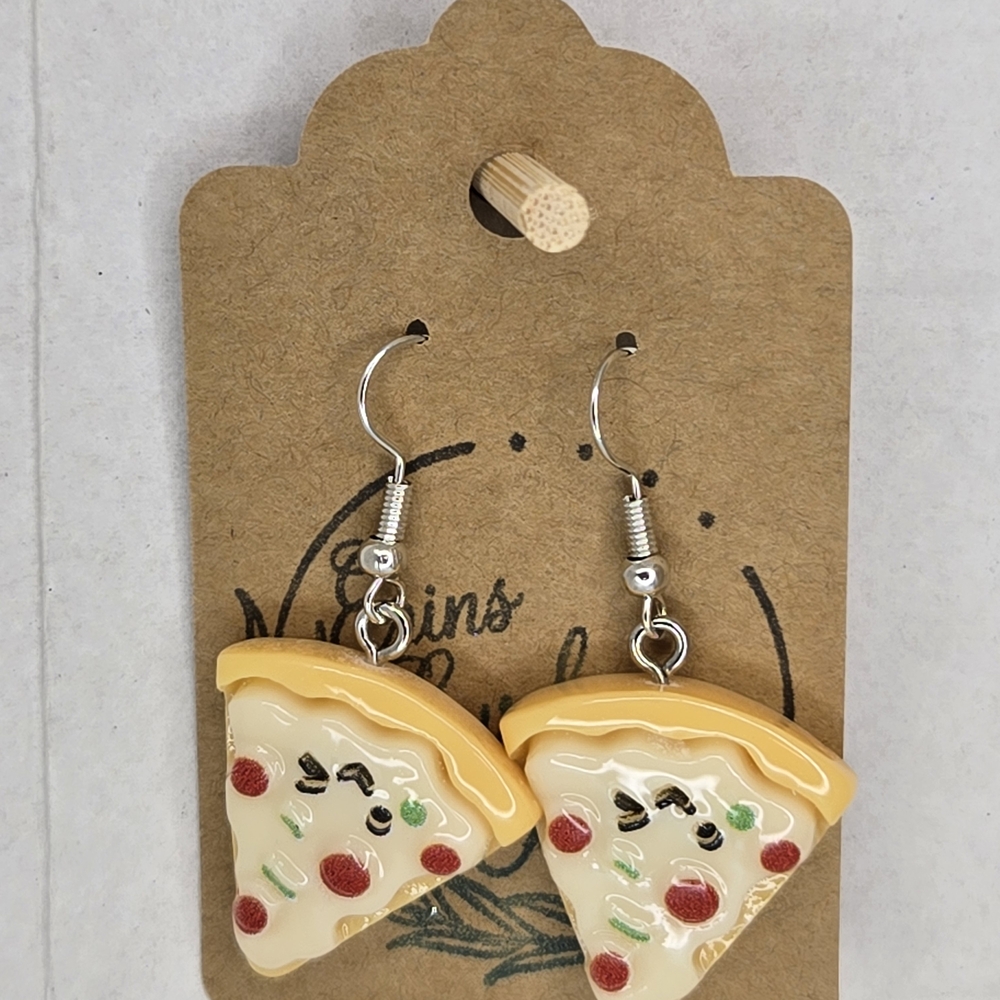 Cheerful Pizza Slice Earrings